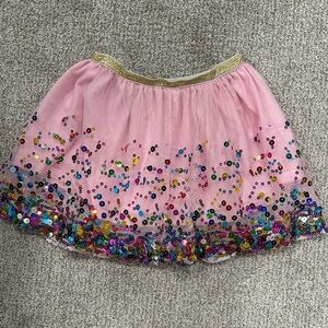 Pink Sequin Kids Skirt